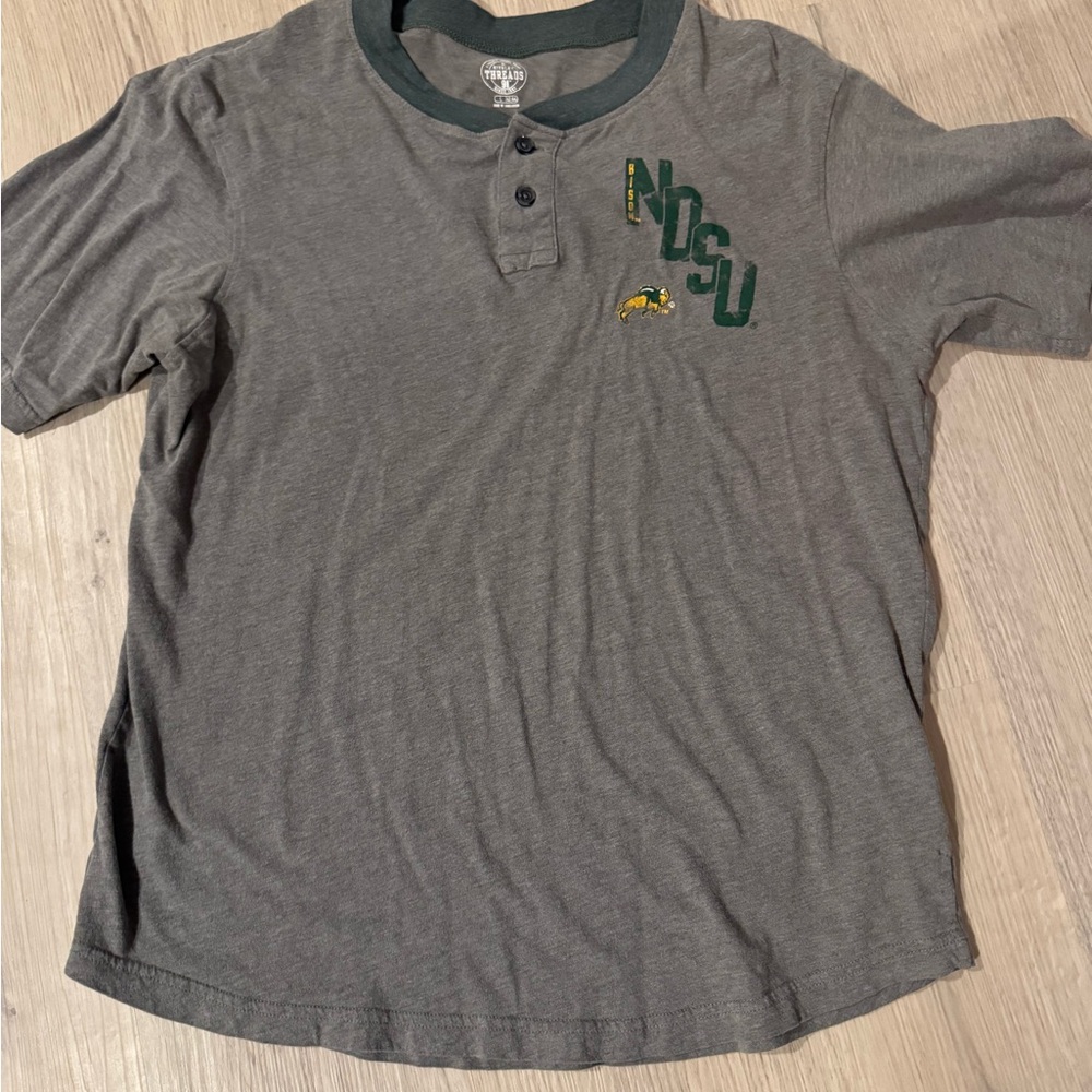 NDSU Gray Henley T-Shirt